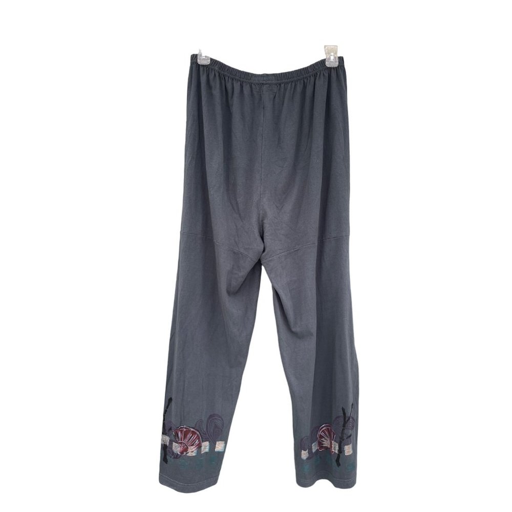 Barclay Women's size 2 Gray hand painted Garter pants - Picture 12 of 14